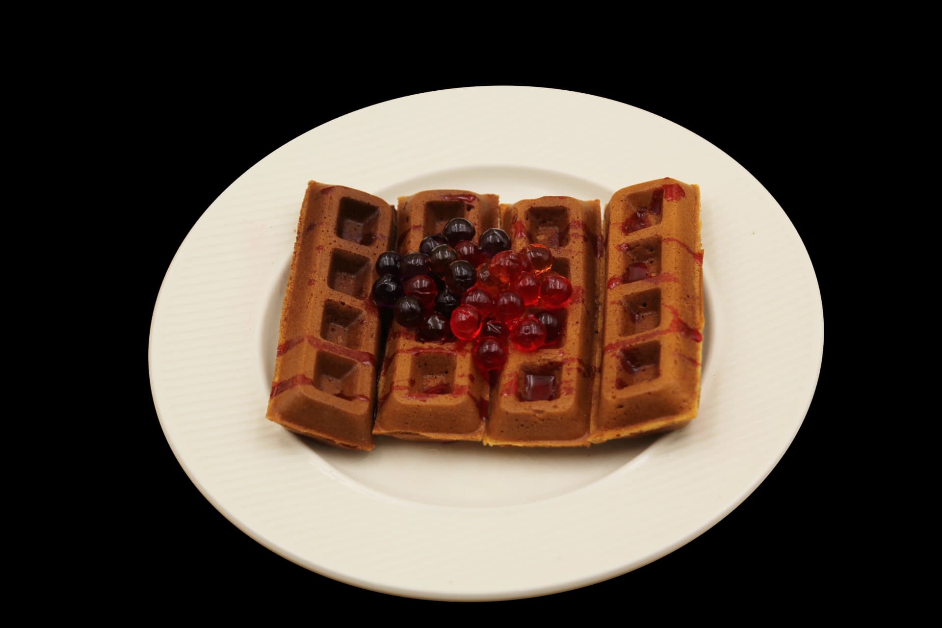 วาฟเฟิลไข่มุก — Boba Waffle
