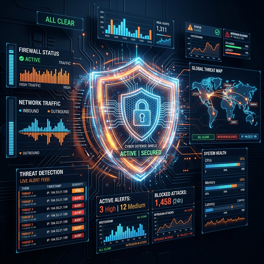 DGA Security System Monitoring Dashboard